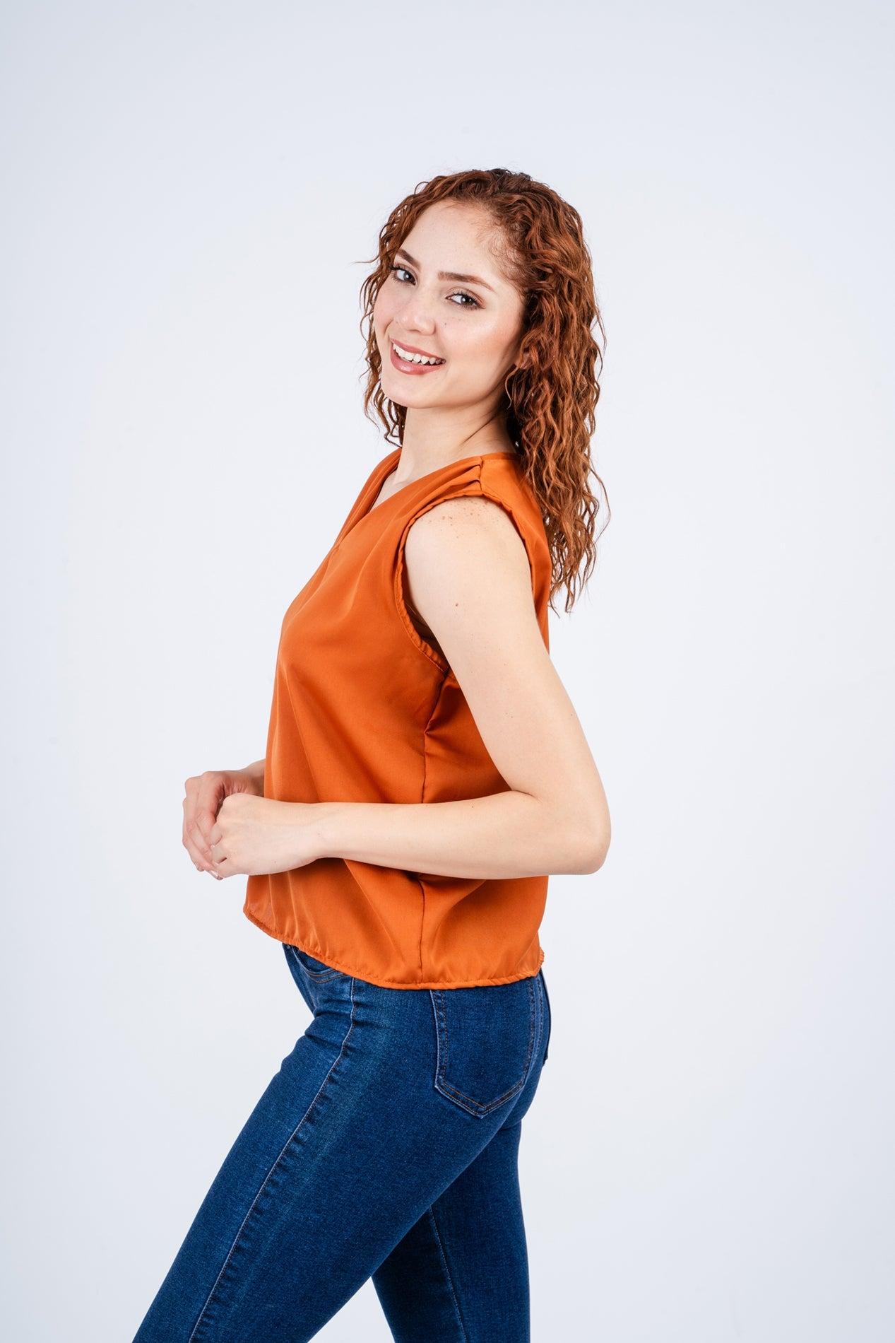 BLUSA JHENZI CAMEL - 2