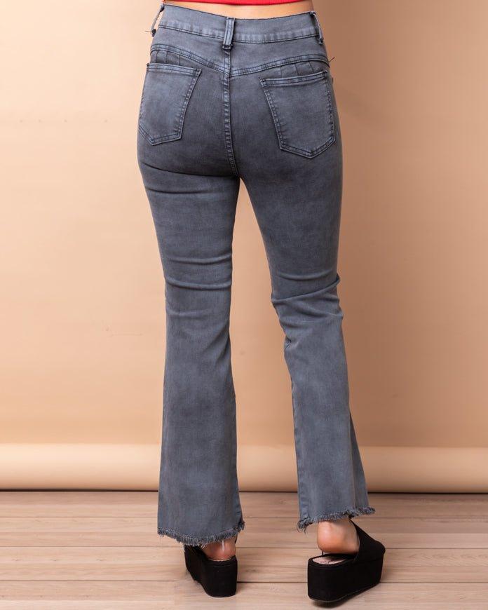 PANTALÓN ACAMPANADO 4.0 GRIS - 3
