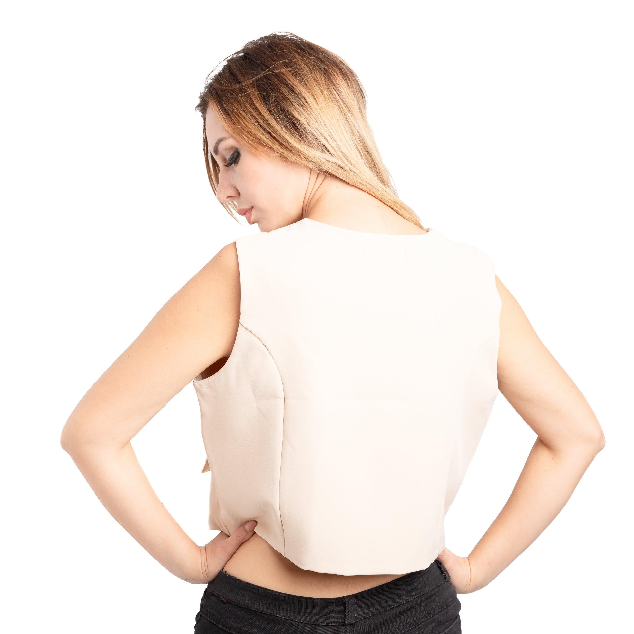 CHALECO HILLI BEIGE - 3