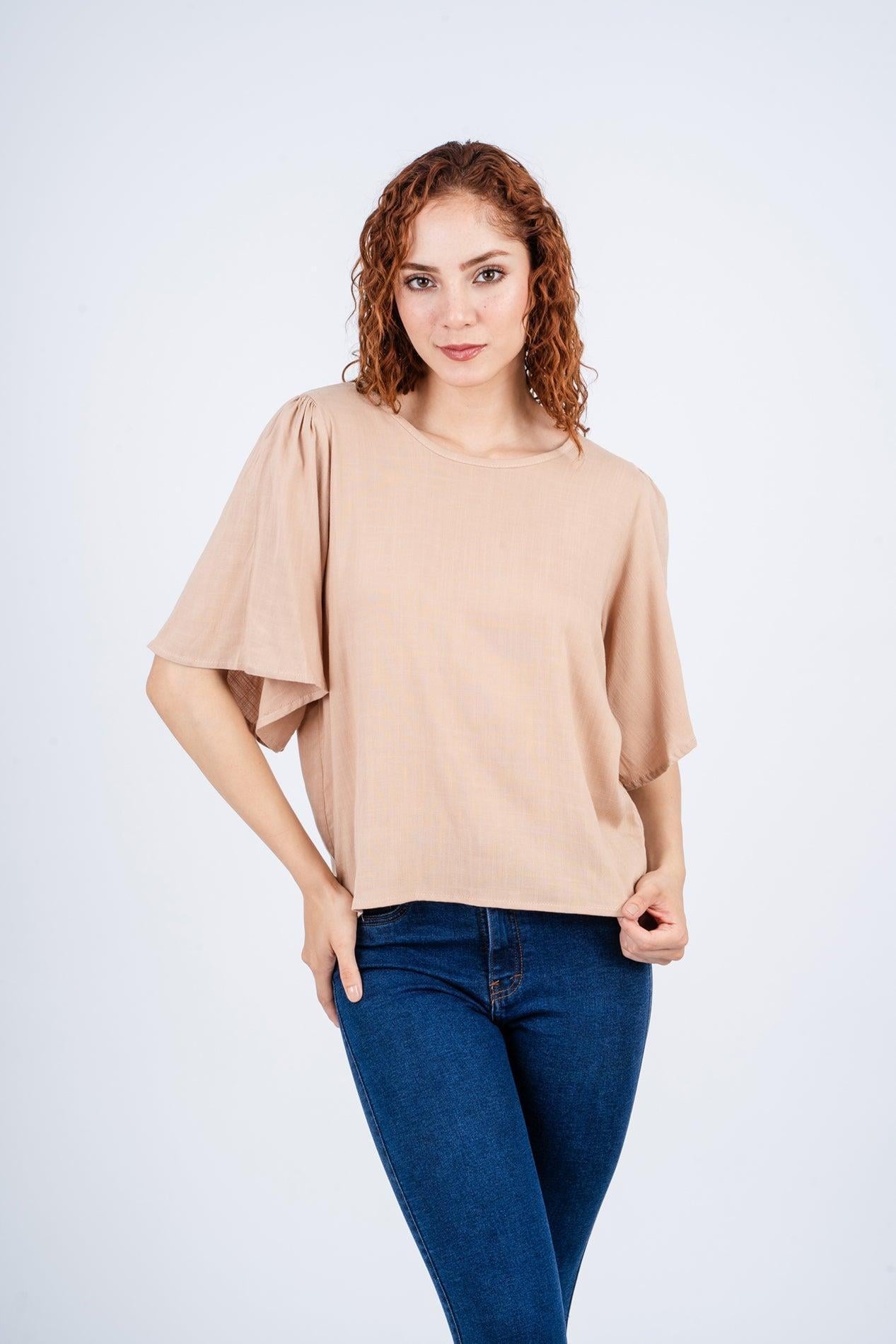 BLUSA LIXA BEIGE - 1