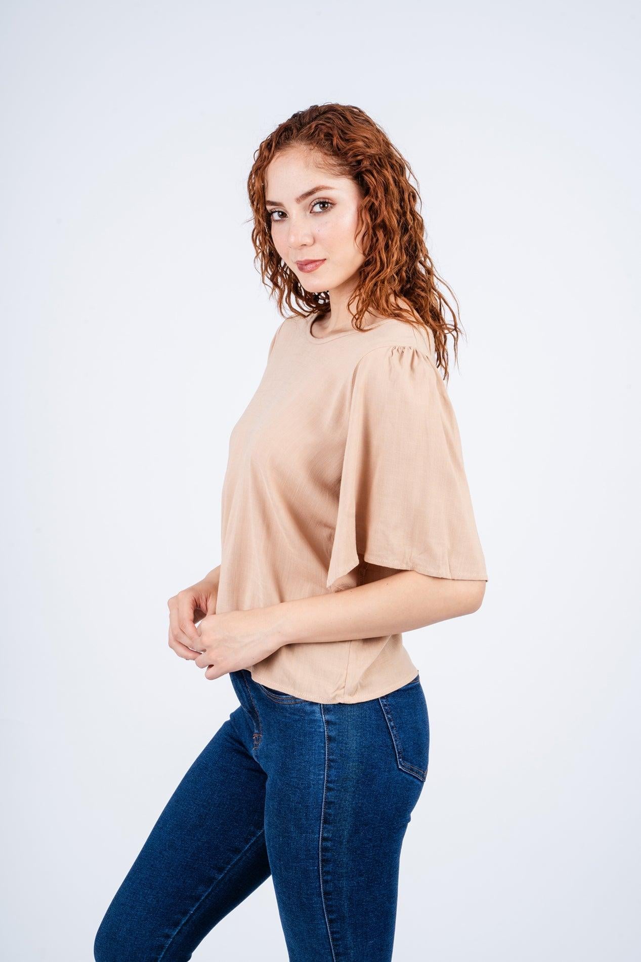 BLUSA LIXA BEIGE - 2