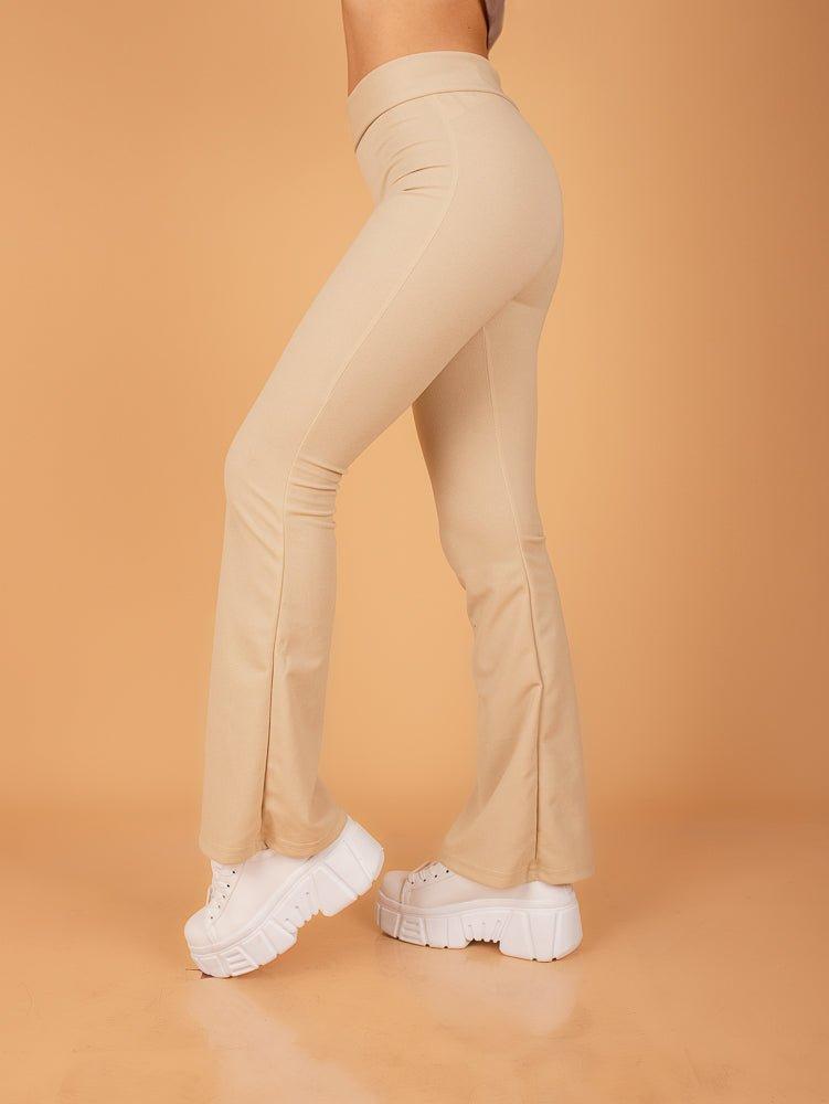 PANTALON ESCUBA CREMA - 1