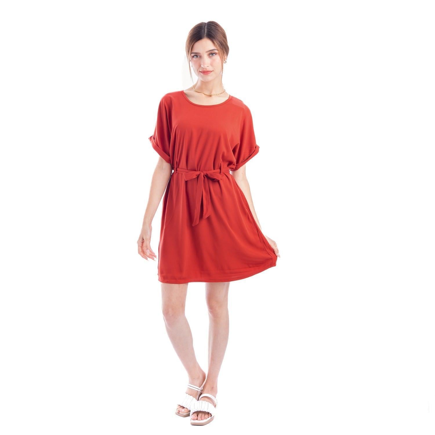 VESTIDO IZELL LADRILLO - 1