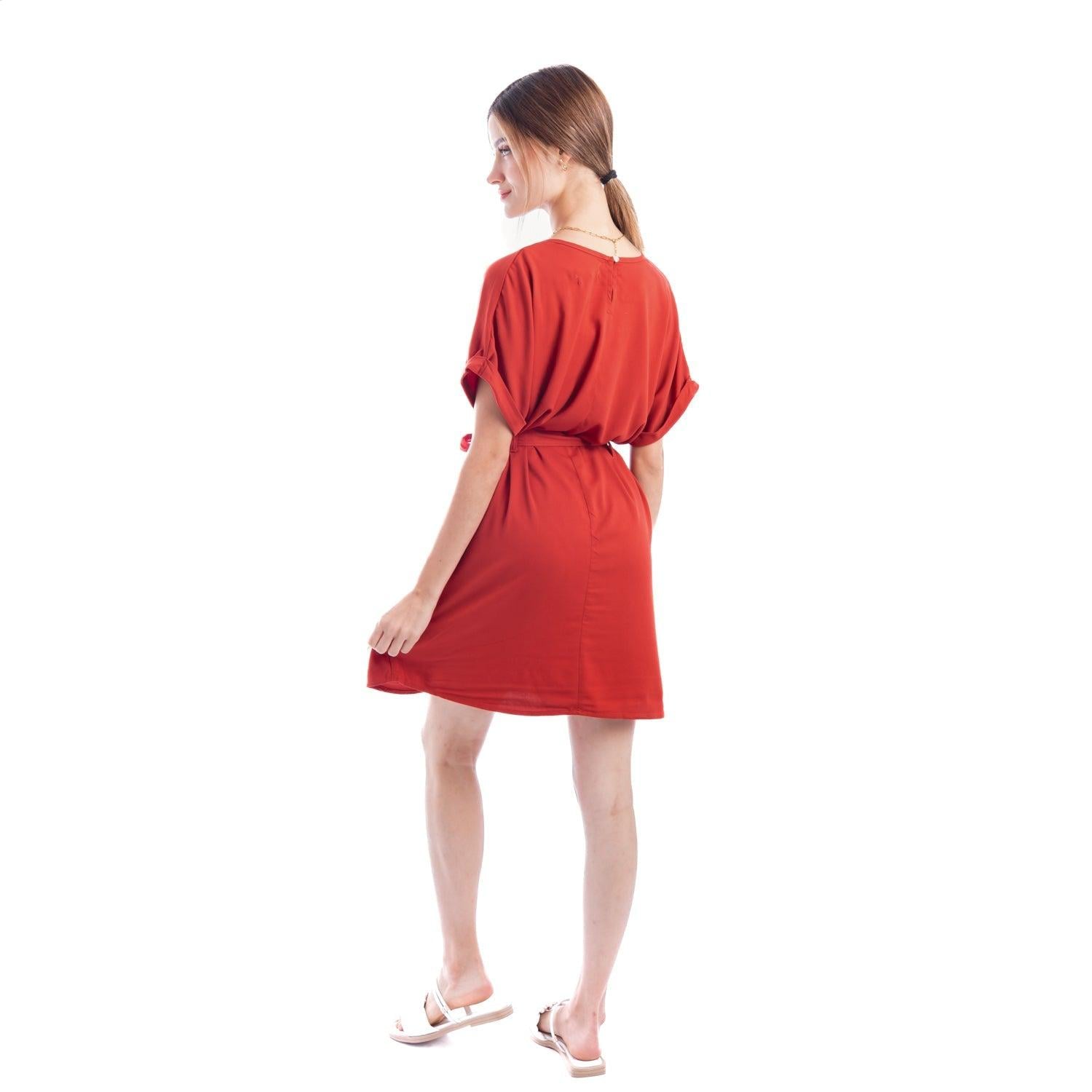 VESTIDO IZELL LADRILLO - 3