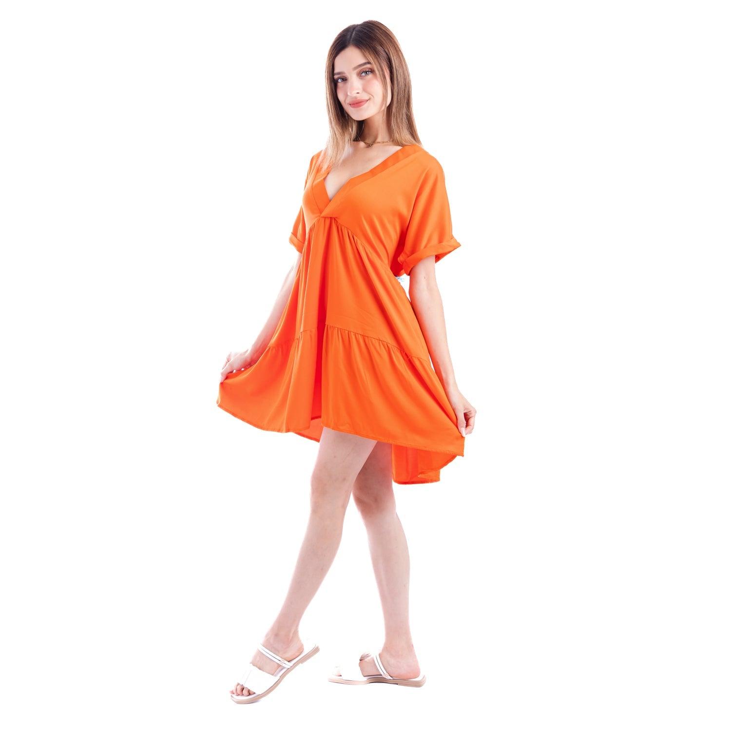 VESTIDO XIAMY ANARANJADO - 1