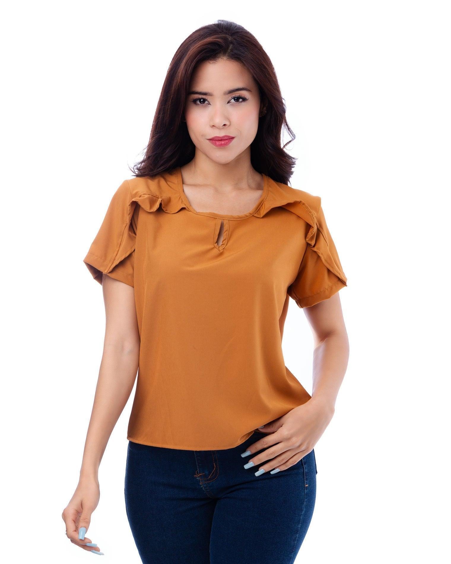 BLUSA ZIBELLE CAMEL - 1