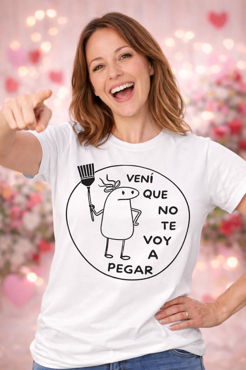 POLO MUJER VENI QUE NO TE VOY A PEGAR - 1