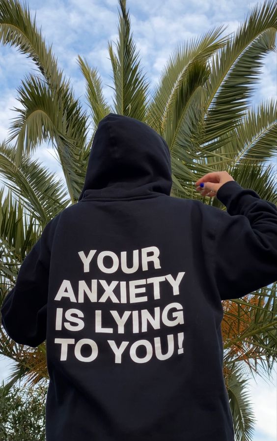 POLERA MUJER YOUR ANXIETY IS LYING TO YOU! - 1