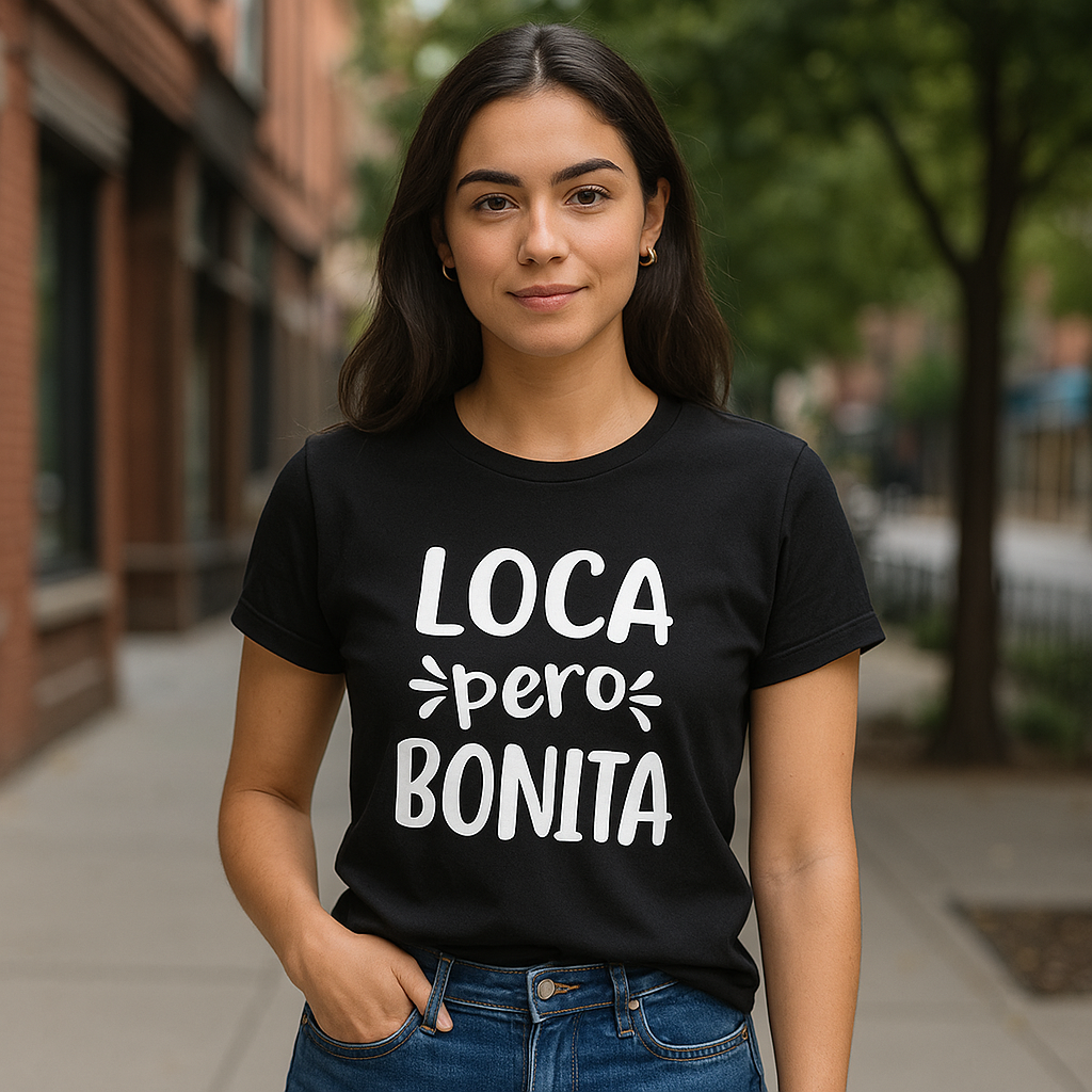 POLO MUJER LOCA PERO BONITA - 1