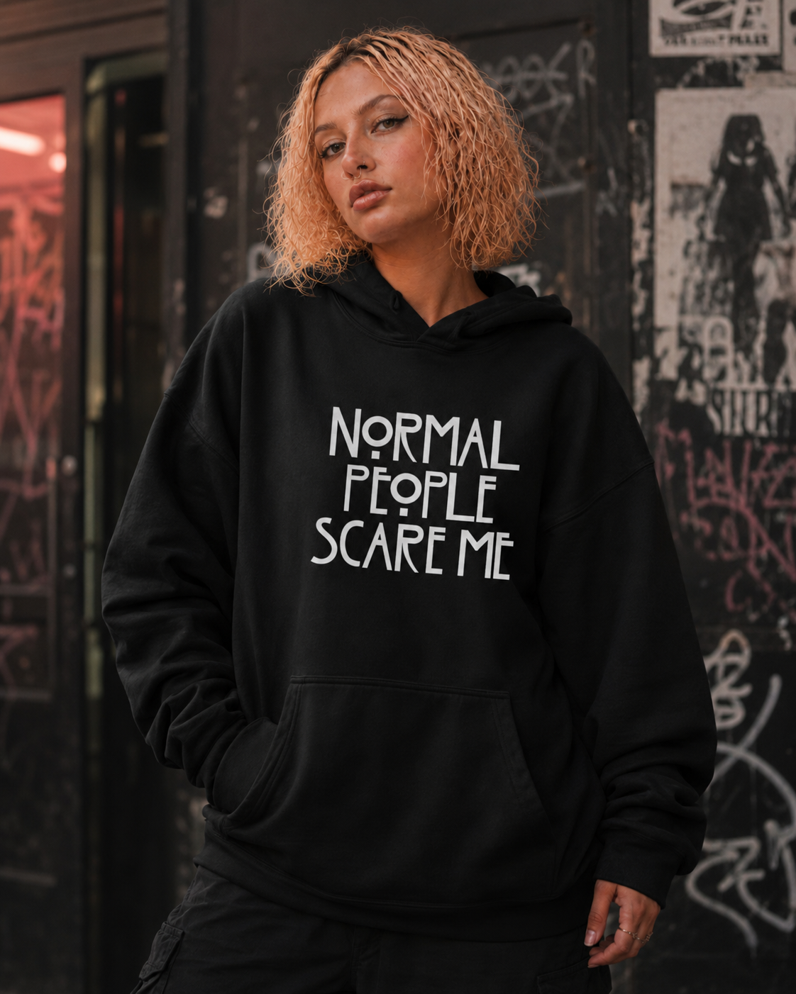 POLERA MUJER NORMAL PEOPLE SCARE ME - 1