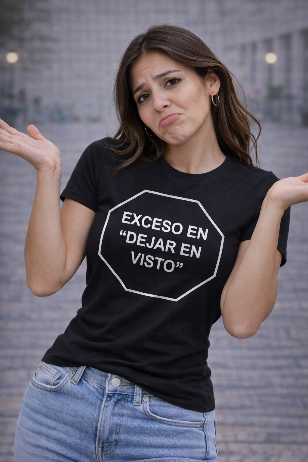 POLO MUJER EXCESO EN DEJAR EN VISTO - 1