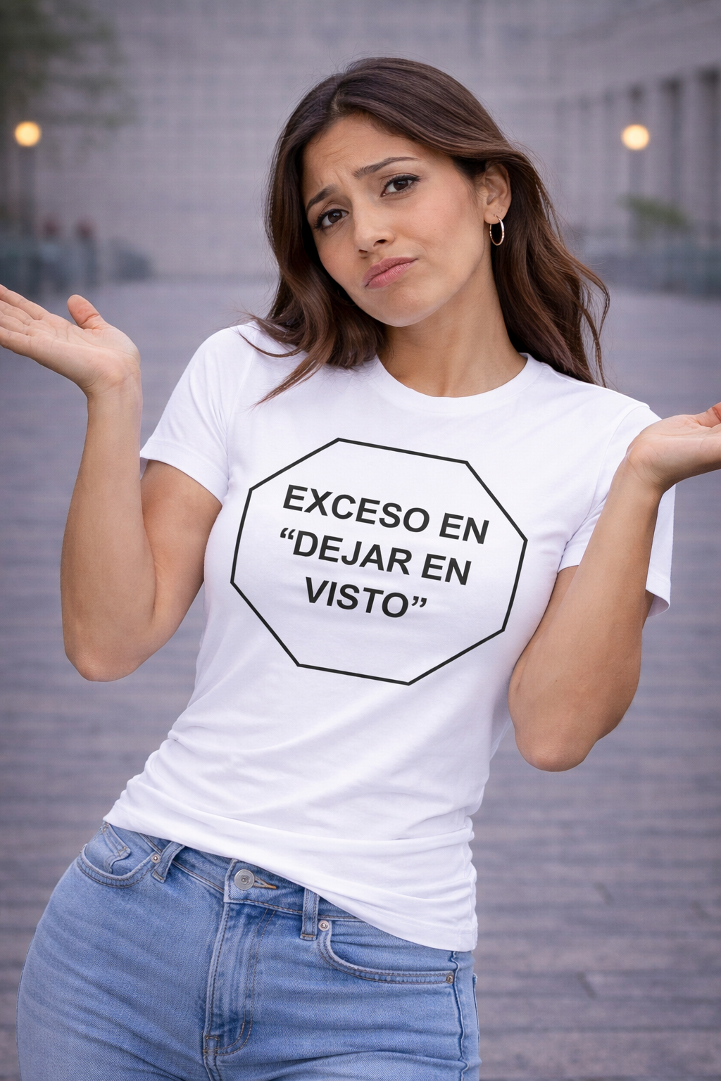 POLO MUJER EXCESO EN DEJAR EN VISTO - 1