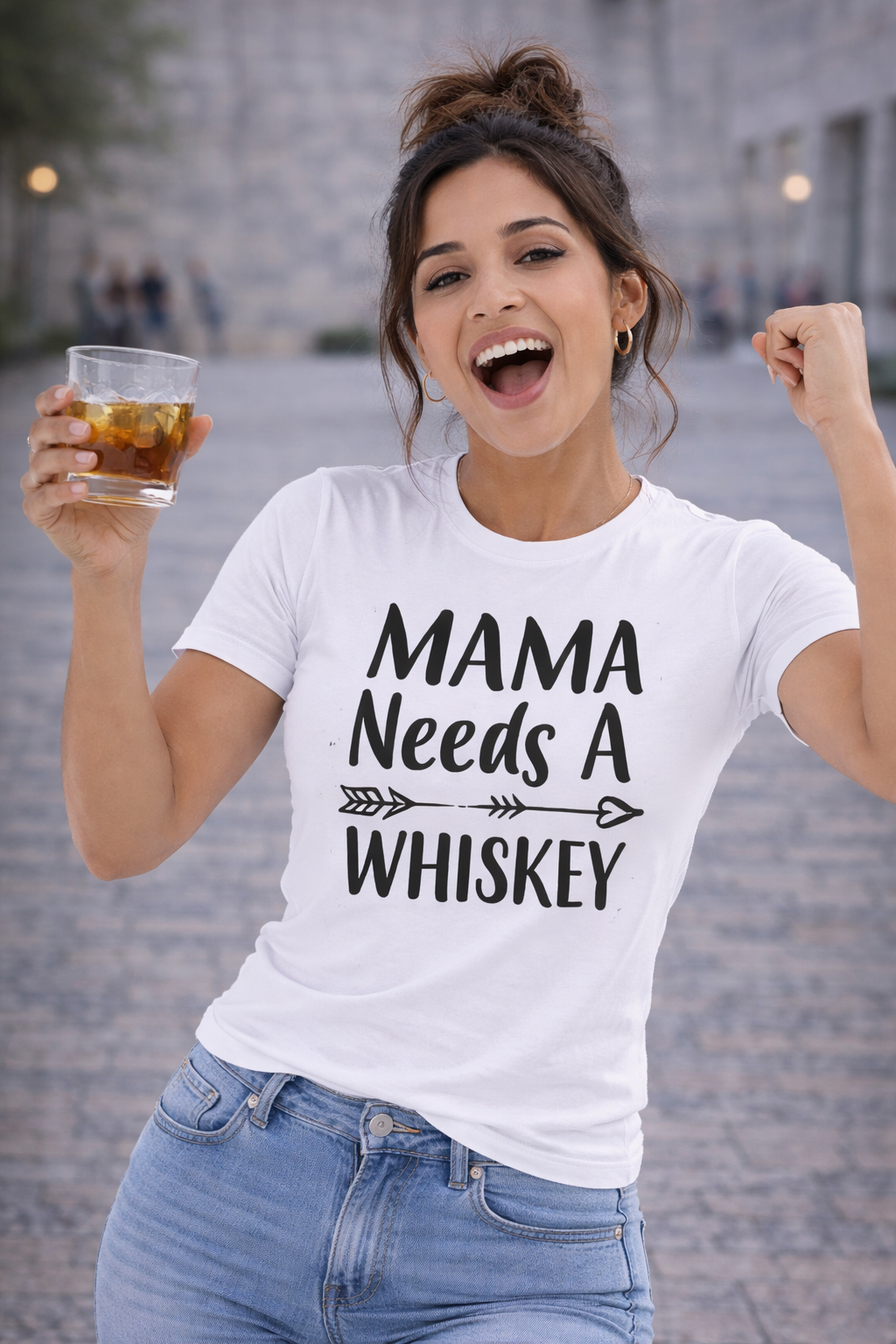 POLO MUJER MAMÁ NEEDS A WHISKEY - 1