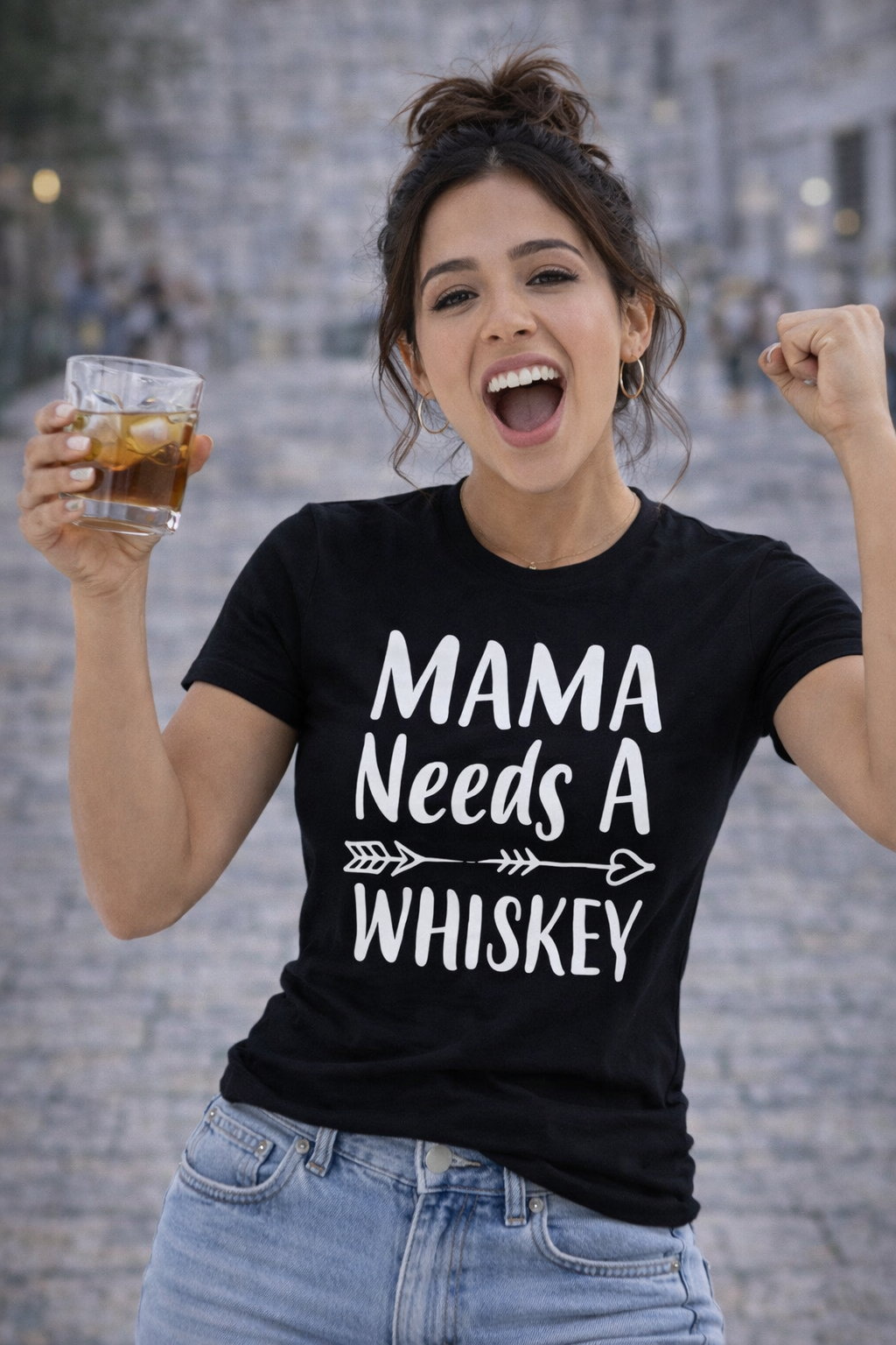 POLO MUJER MAMÁ NEEDS A WHISKEY - 1