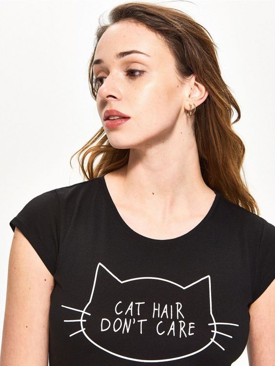 POLO MUJER SILUETA GATO - 1