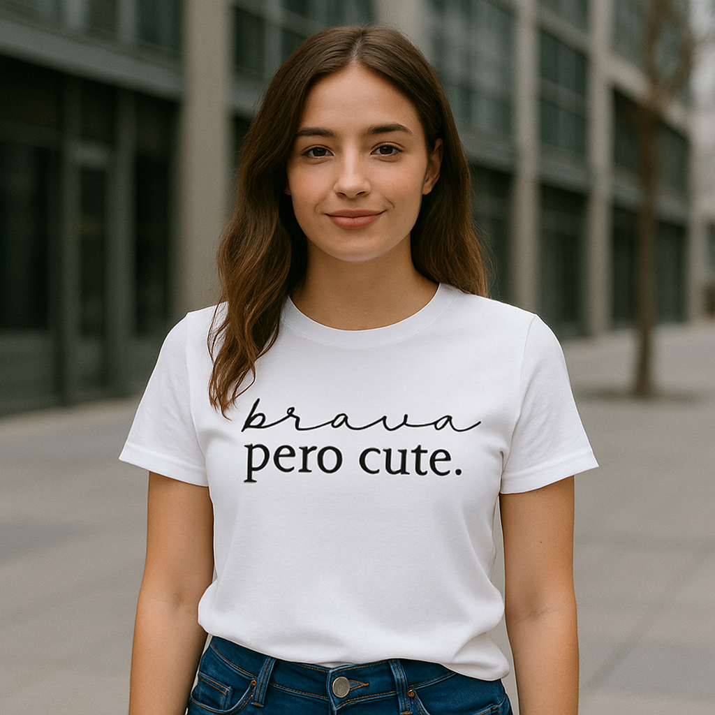 POLO MUJER BRAVA PERO CUTE - 1