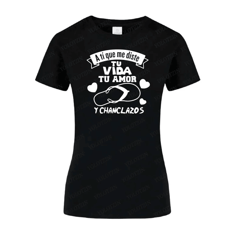 POLO MUJER VIDA, AMOR Y CHANCLAZOS - 1