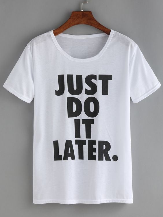 POLO PERSONALIZADO JUST DO IT LATER - 1