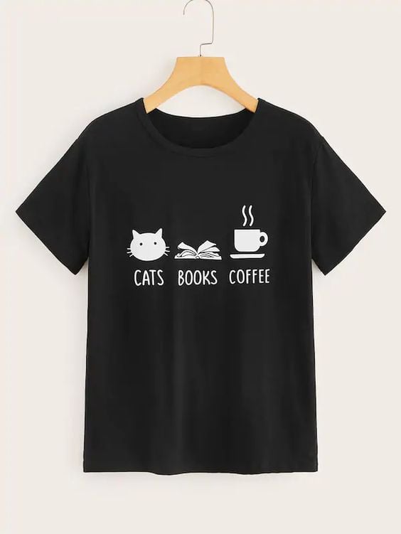 POLO PERSONALIZADO CATS BOOKS COFFEE - 1