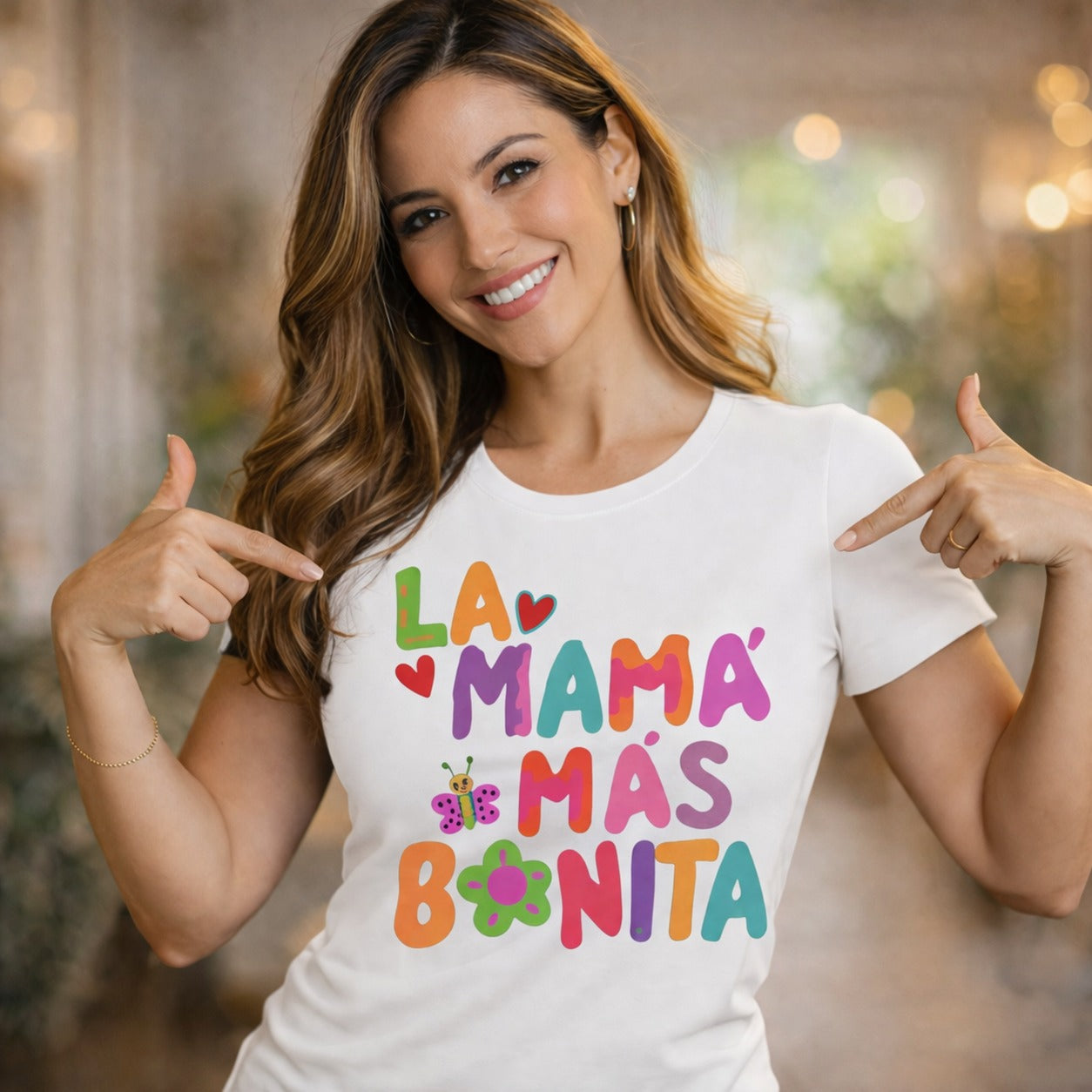 POLO MUJER LA MAMA MAS BONITA - 1