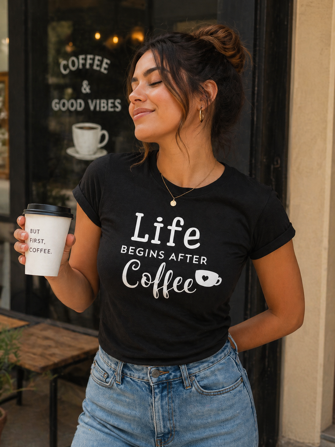 POLO MUJER LIFE BEGINS AFTER COFFEE - 1