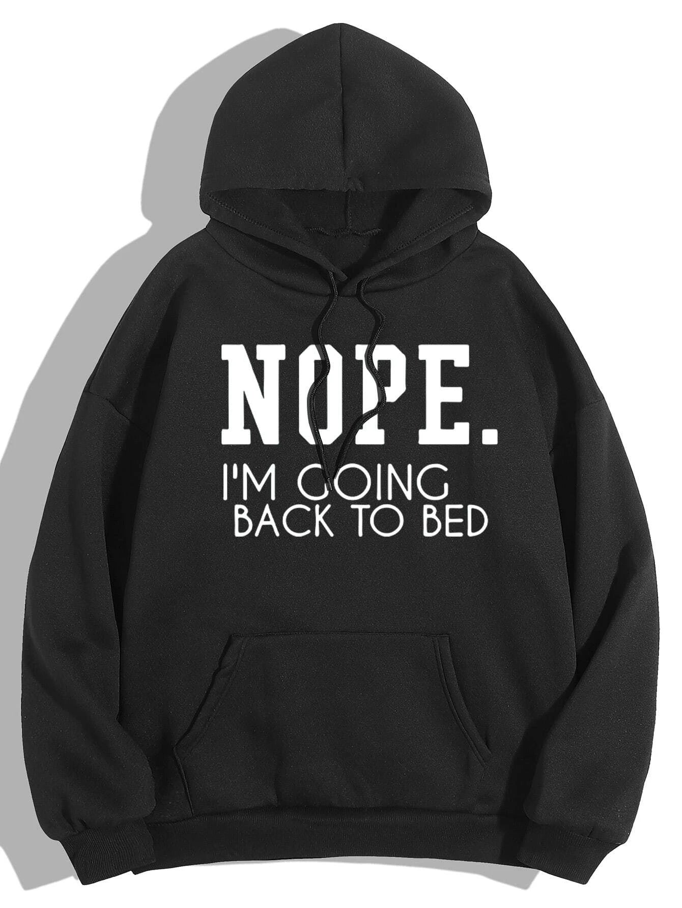POLERA HOMBRE NOPE. I'M GOING BACK TO BED - 1