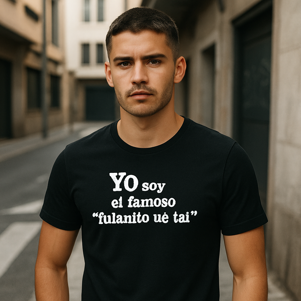 POLO HOMBRE YO SOY EL FAMOSO FULANITO DE TAL - 1