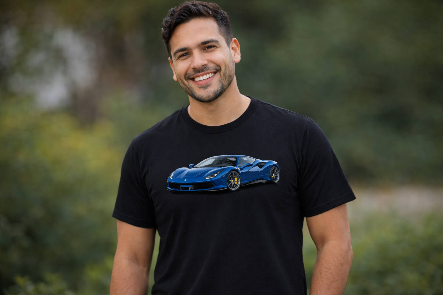 POLO HOMBRE FERRARI AZUL - 1