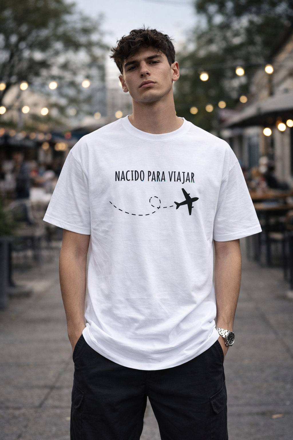 POLO HOMBRE NACIDO PARA VIAJAR - 1