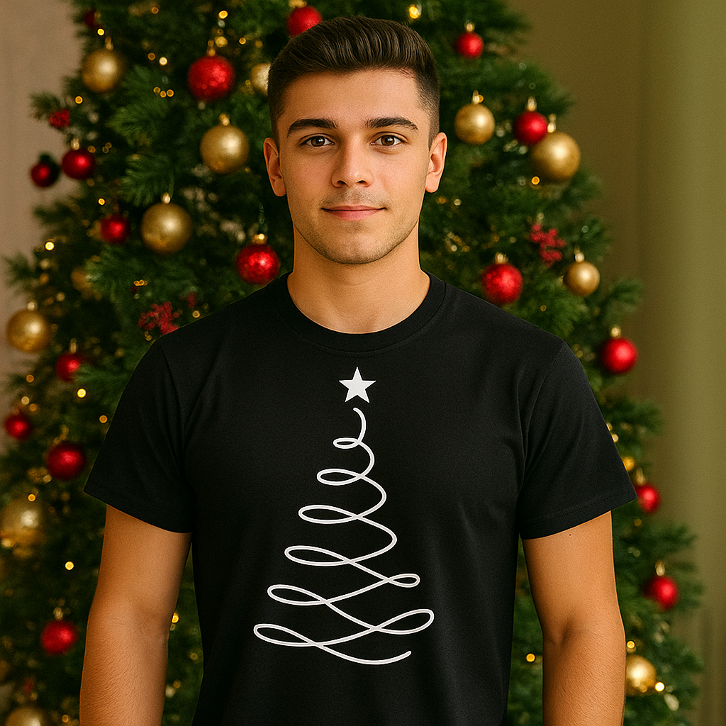 POLO NAVIDEÑO HOMBRE ARBOL ONDA - 1