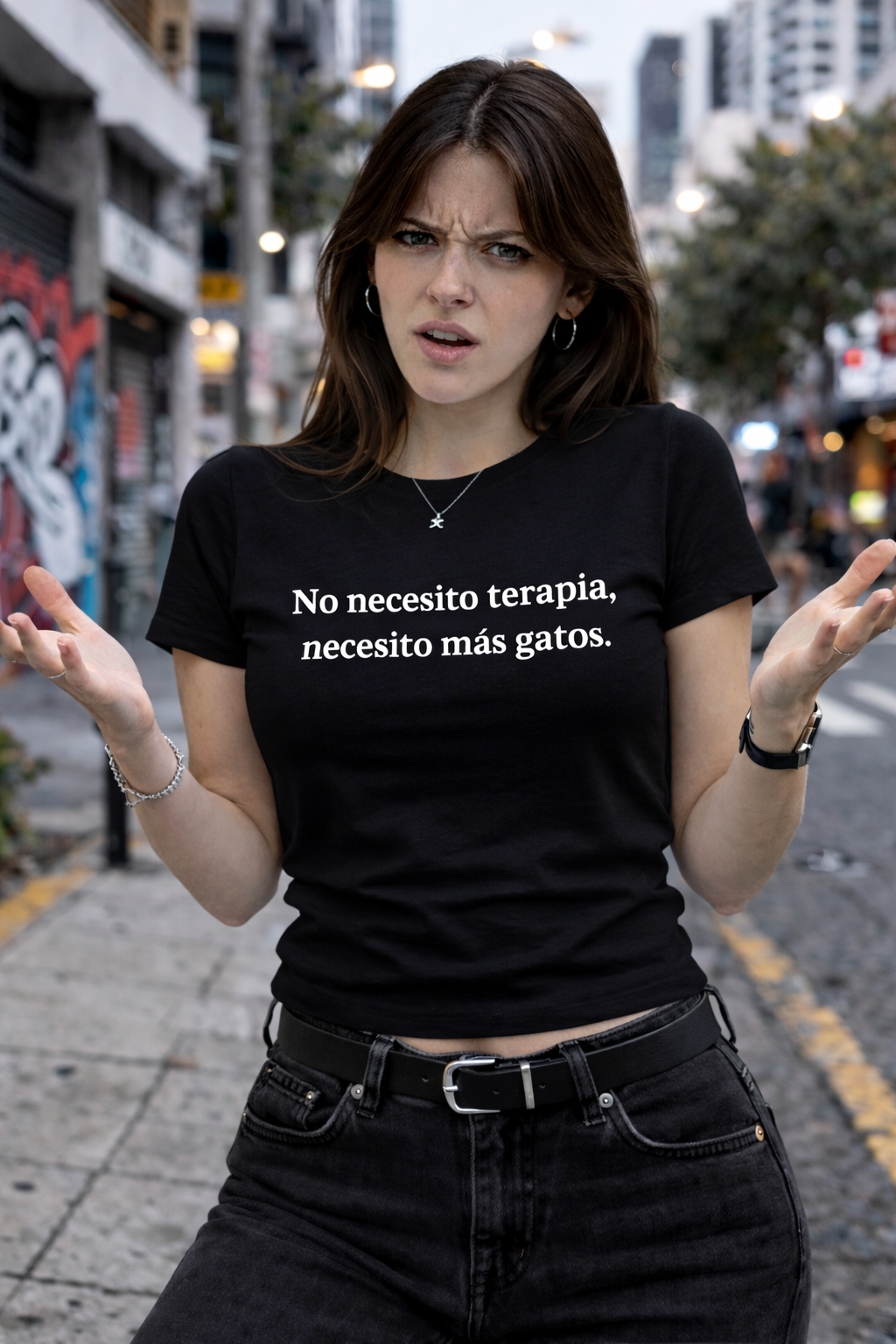 POLO MUJER NECESITO MAS GATOS - 1
