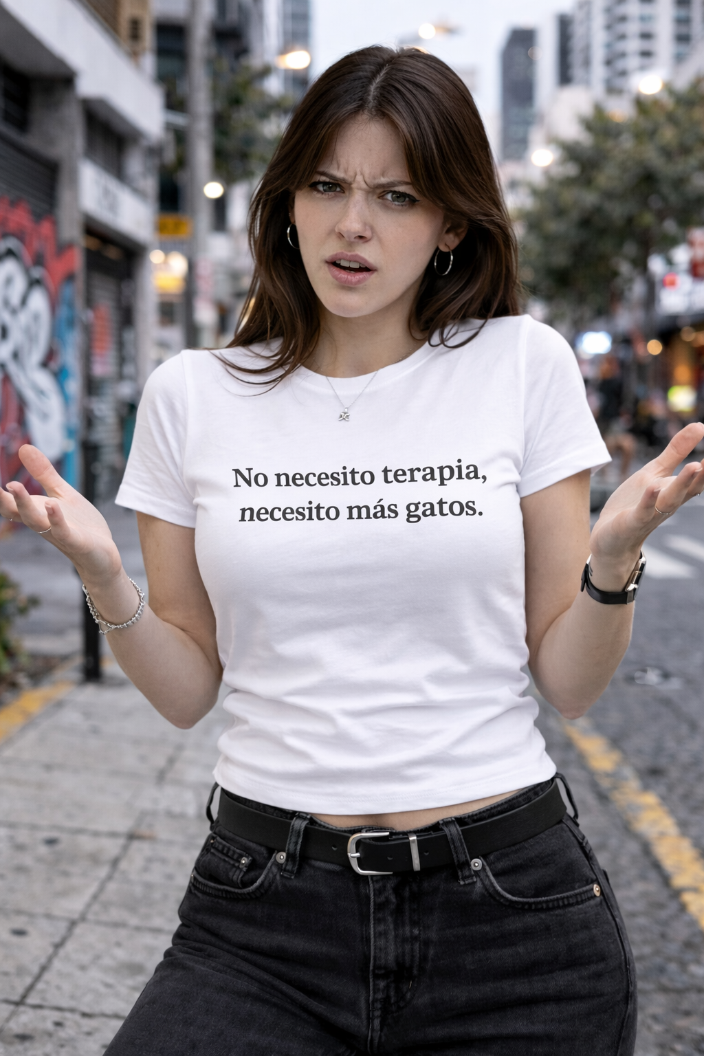 POLO MUJER NECESITO MAS GATOS - 1