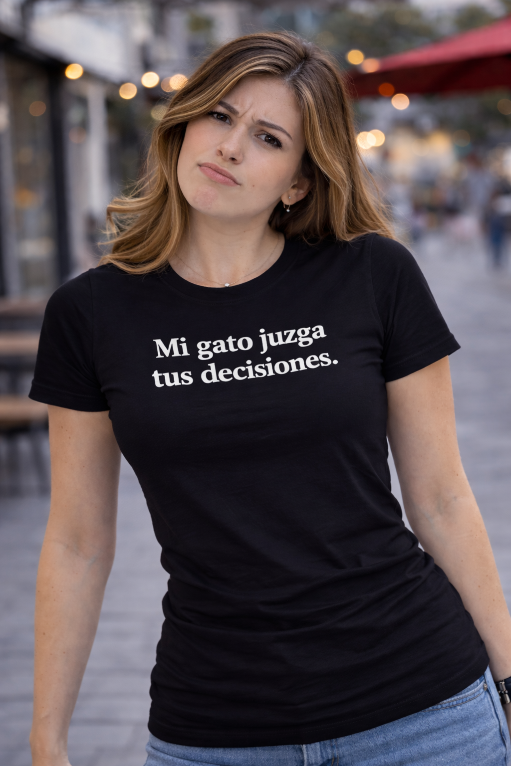 POLO MUJER MI GATO JUZGA TUS DECISIONES - 1
