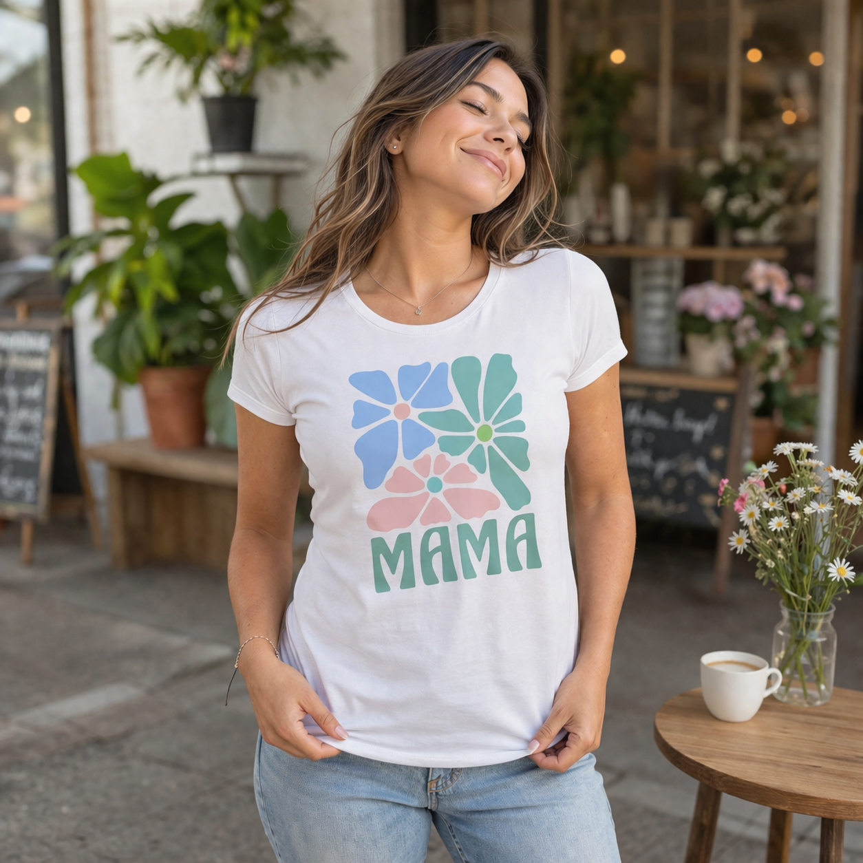 POLO MUJER MAMA FLORES - 1