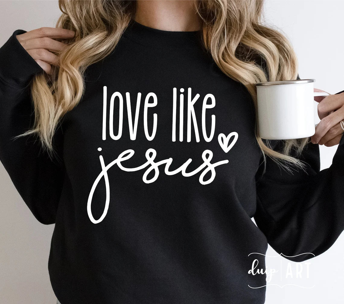 POLERA MUJER LOVE LIKE JESUS - 1