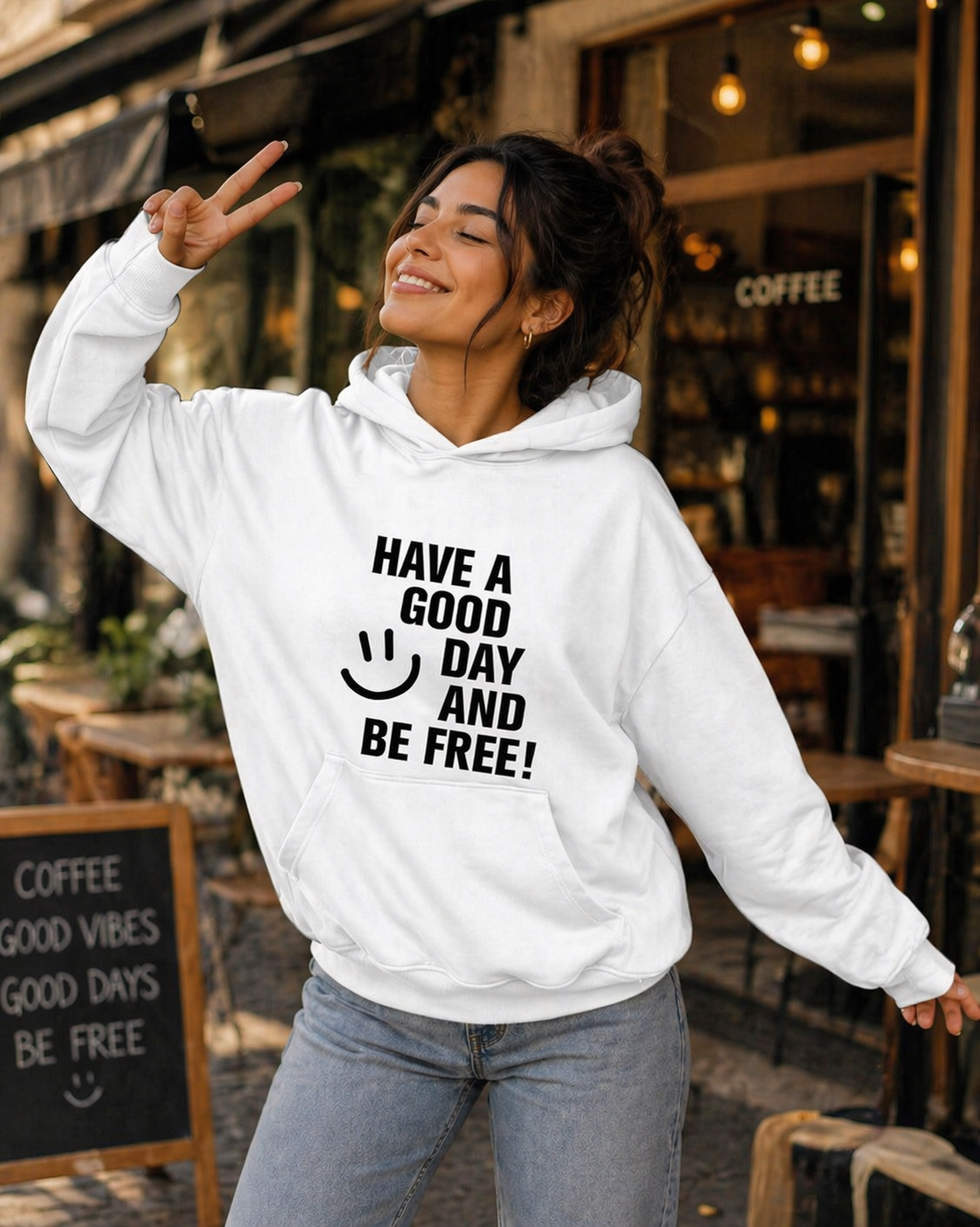 POLERA MUJER HAVE A GOOD DAY AND BE FREE! - 1