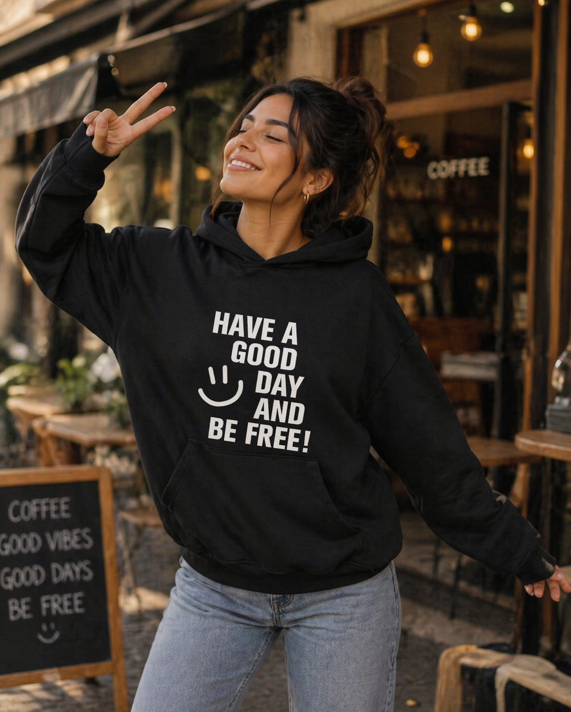 POLERA MUJER HAVE A GOOD DAY AND BE FREE! - 1