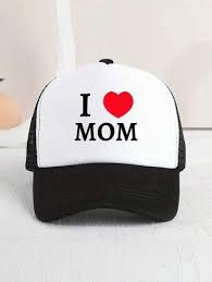 GORRA I LOVE MOM NEGRO - 1