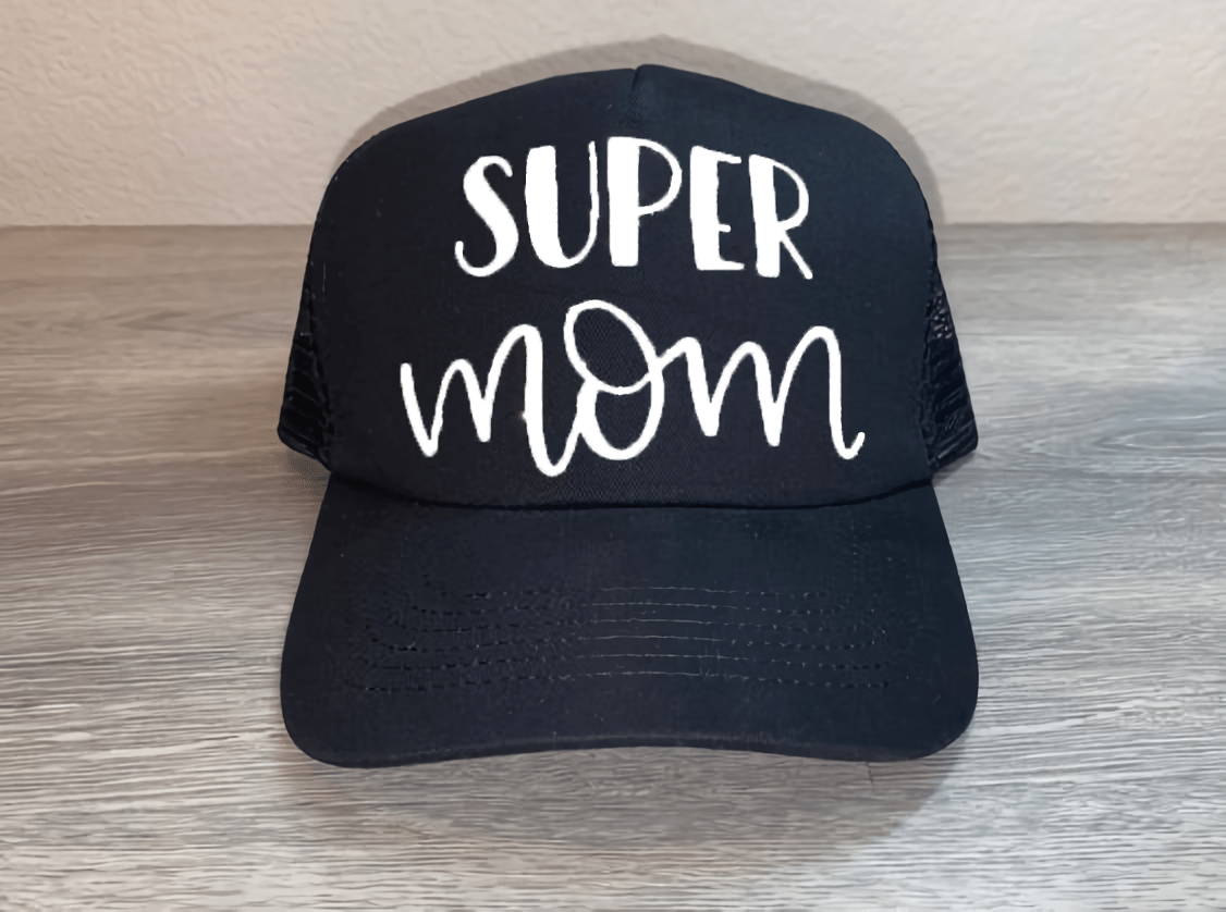 GORRA SUPER MOM NEGRO - 1