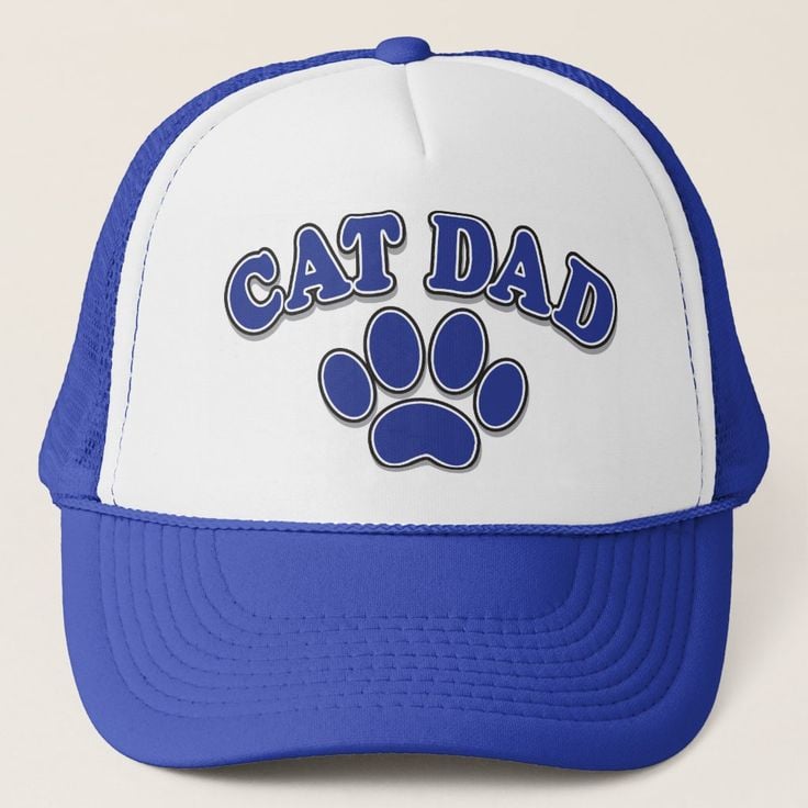 GORRA CAT DAD AZUL - 1