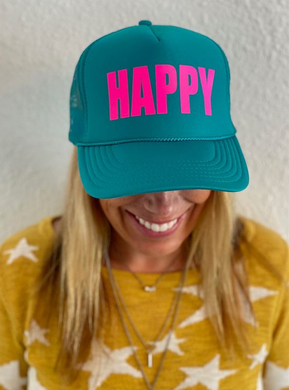 GORRA HAPPY TURQUESA - 1