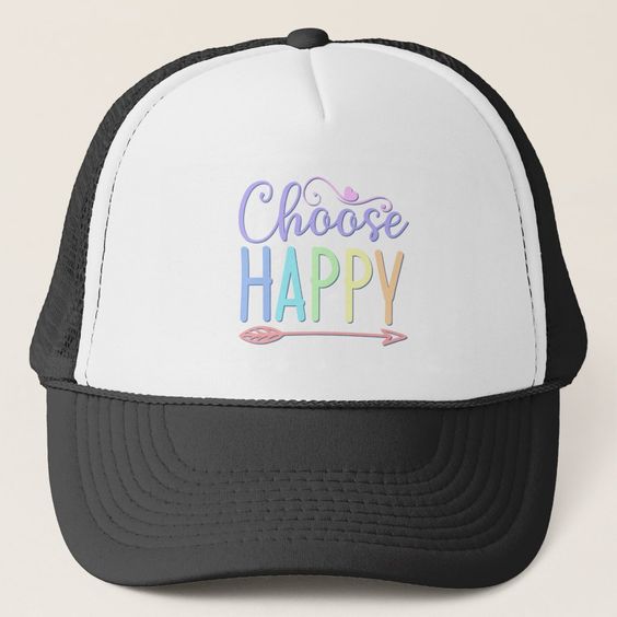 GORRA CHOOSE HAPPY NEGRO - 1