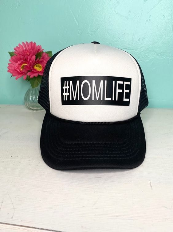 GORRA MOM LIFE NEGRO - 1