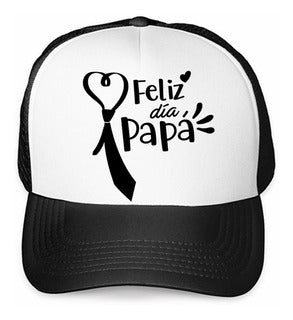 GORRA FELIZ DÍA PAPÁ NEGRO - 1
