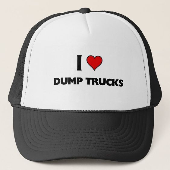 GORRA I ♥ DUMP TRUCKS NEGRO - 1
