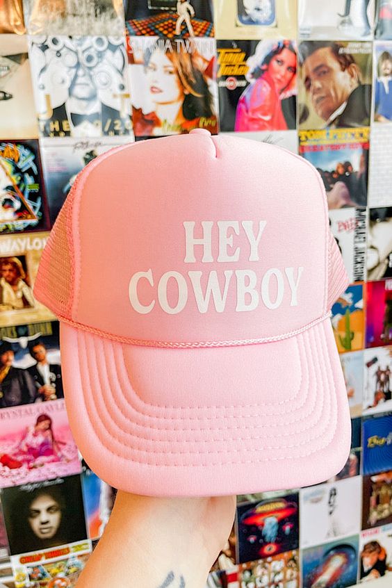 GORRA HEY COWBOY ROSADO - 1