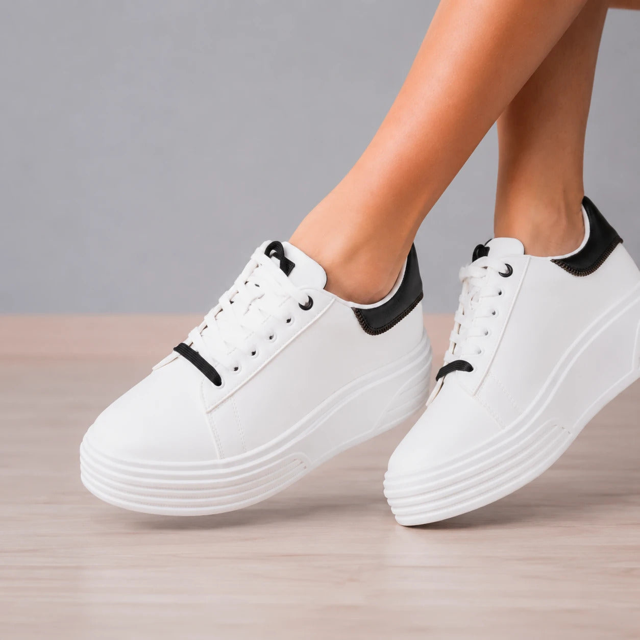 ZAPATILLAS URBANAS MUJER ZIP - NEGRO - 5