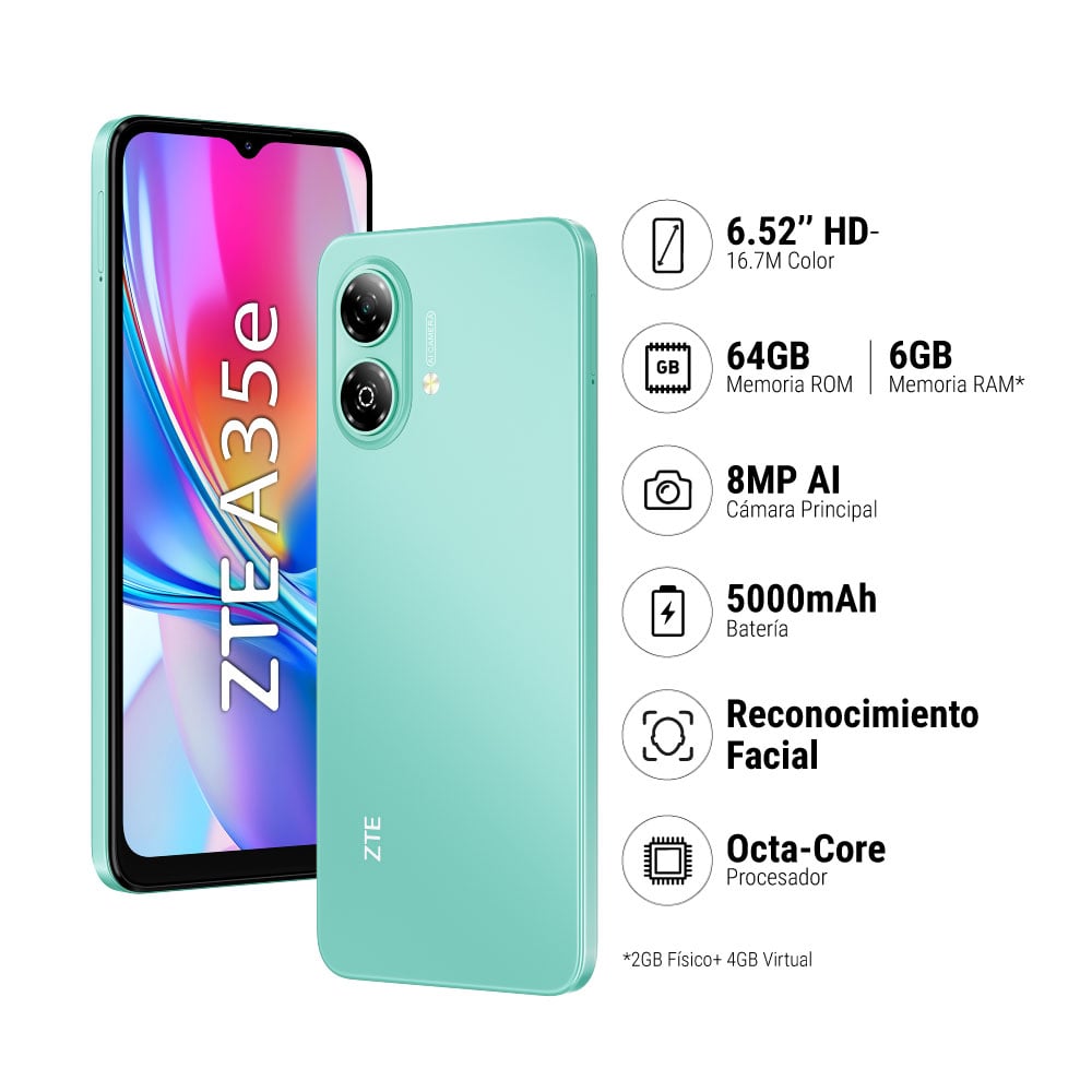 SMARTPHONE ZTE BLADE A35E 2GB+64GB - 1