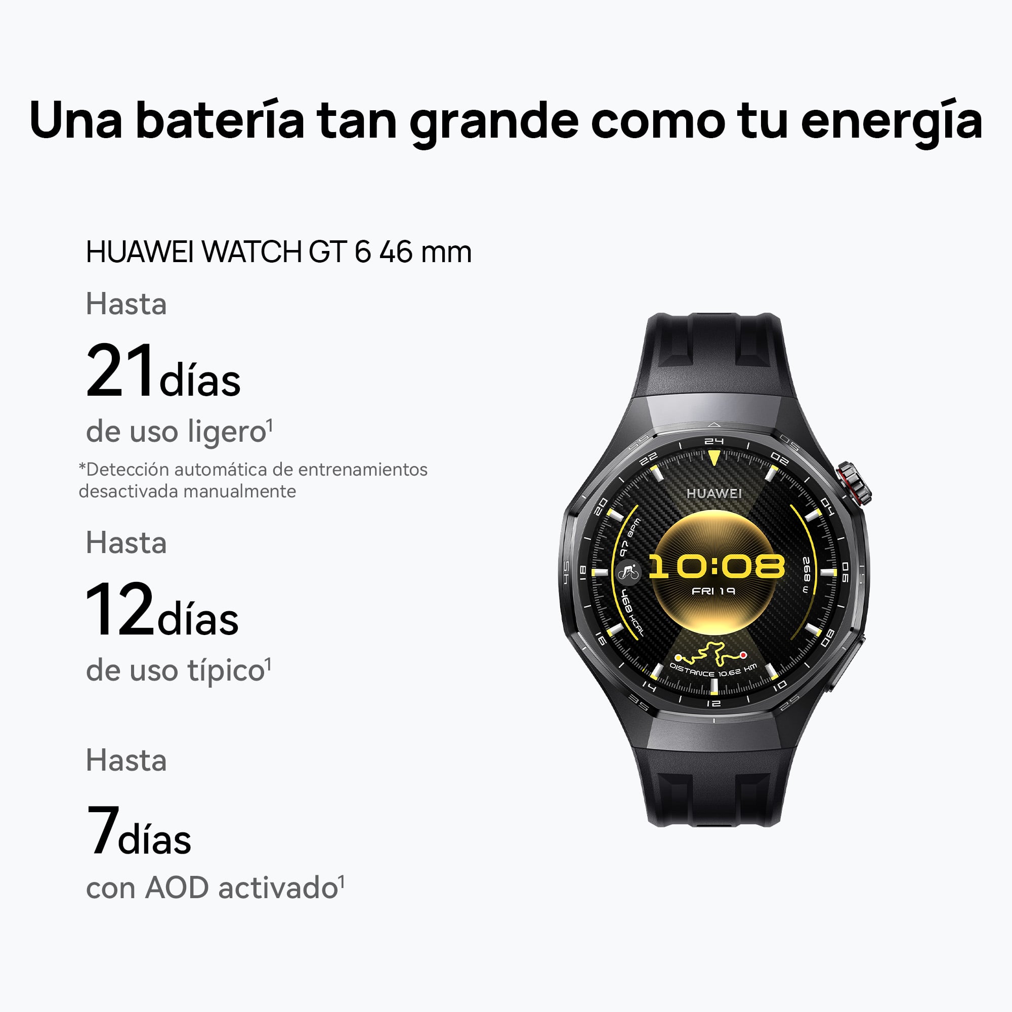 SMARTWATCH HUAWEI WATCH GT 6 46MM - GRIS | BATERÍA HASTA 21 DÍAS* | BIENESTAR EMOCIONAL - 4