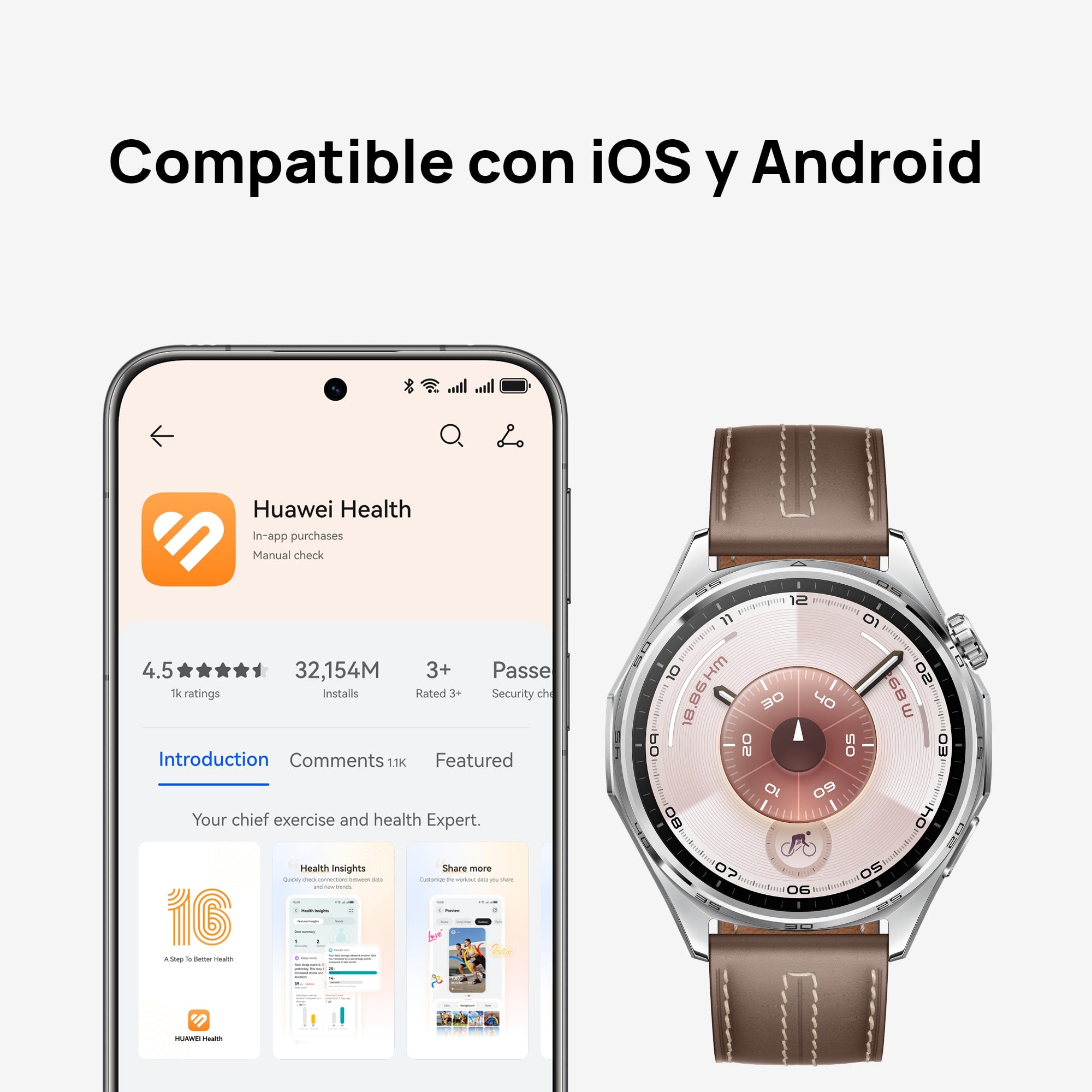 SMARTWATCH HUAWEI WATCH GT 6 46MM - GRIS | BATERÍA HASTA 21 DÍAS* | BIENESTAR EMOCIONAL - 8